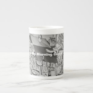 Tasse En Porcelaine Café du matin réveil