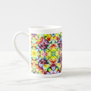 Tasse En Porcelaine Carrelage méditerranéen, Carreaux d'encre d'alcool