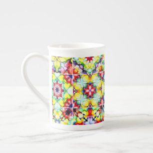 Tasse En Porcelaine Carrelage méditerranéen, Carreaux d'encre d'alcool