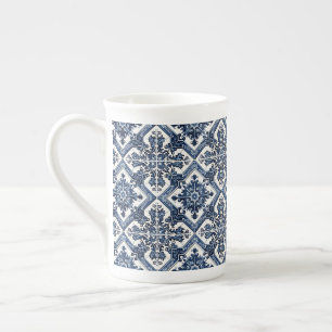 Tasse En Porcelaine Carrelage méditerranéen, Portugais, Azulejo, Majol