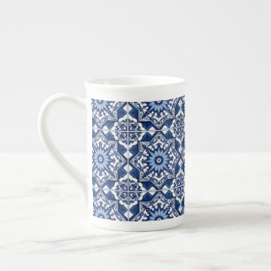 Tasse En Porcelaine Carrelage méditerranéen, Portugais, Azulejo, Majol