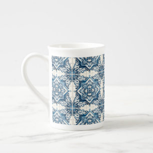 Tasse En Porcelaine Carrelage méditerranéen, Portugais, Azulejo, Majol