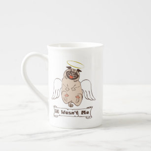 Tasse En Porcelaine Ce n'était pas moi ange carlin drôle de citation