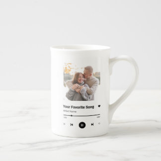 Tasse En Porcelaine Chanson Personnalisée Chanson Favorite Chanson Une