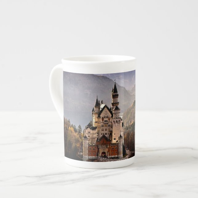 Tasse En Porcelaine Château Allemagne de Neuschwanstein (Devant gauche)