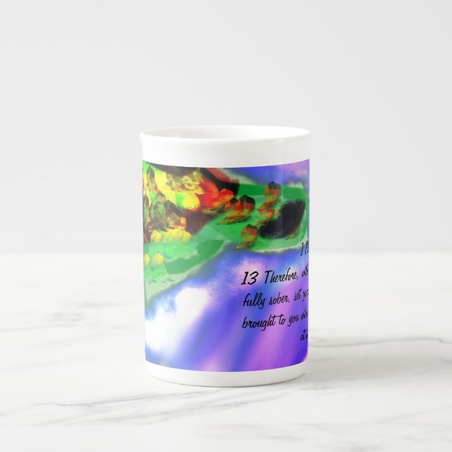 Tasse En Porcelaine Chemin Jésus (Devant)