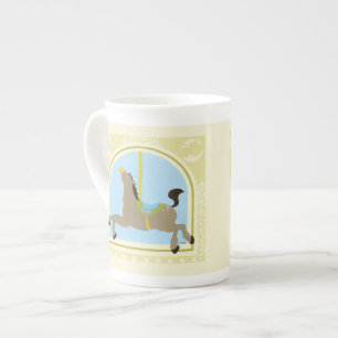 Tasse En Porcelaine Cheval avant juin Bruyère Vess de carrousel