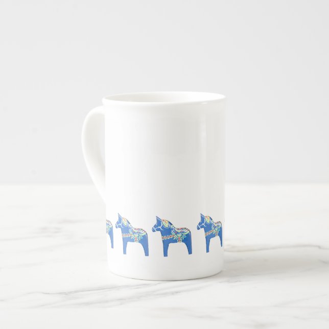 Tasse En Porcelaine Cheval de Dala (Devant gauche)