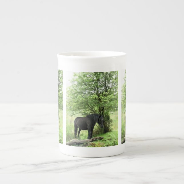 TASSE EN PORCELAINE CHEVAUX (Devant)