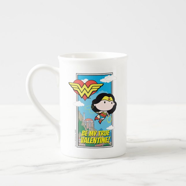 Tasse En Porcelaine Chibi Wonder Woman - Dites-Moi La Vérité Saint-Val (Gauche)