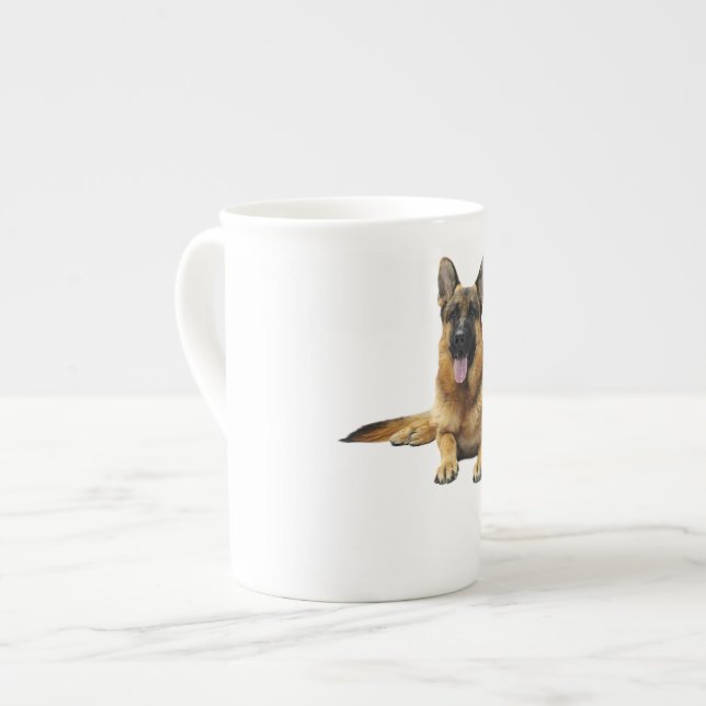 Tasse En Porcelaine Chien berger allemand (Devant gauche)
