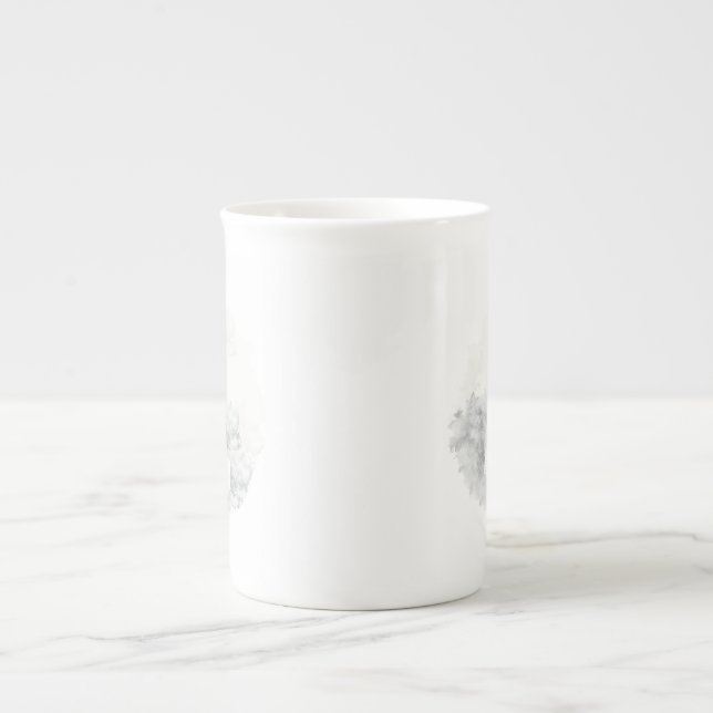 Tasse En Porcelaine Chien de Bichon Frise (Devant)