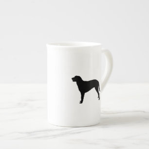 Tasse En Porcelaine Chiens d'amour Silhouette Retriever recouvert de b