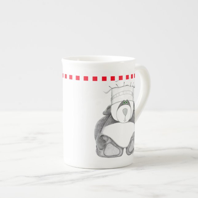 Tasse En Porcelaine Chine de l'ours de panda (Devant droit)