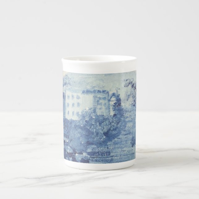 Tasse En Porcelaine Chinoiserie bleue (Devant)