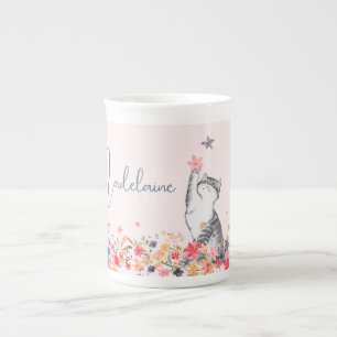Tasse En Porcelaine Chocolat Chocolat Chocolat Chauffé Rose Chocolat C