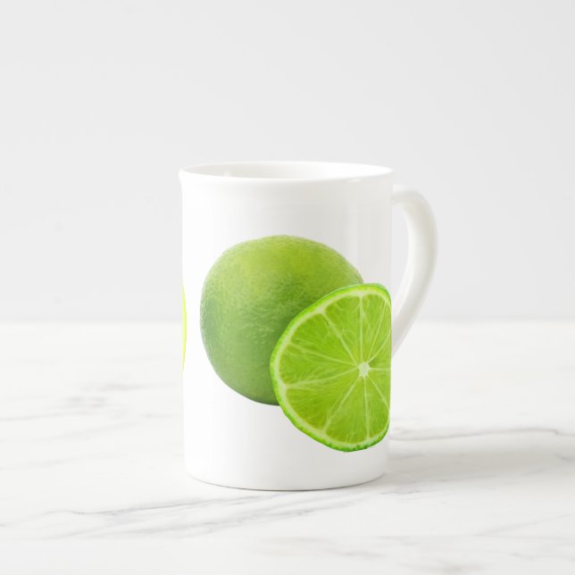 Tasse En Porcelaine Citron et chaux (Devant droit)