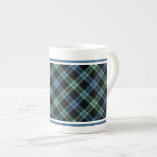 Tasse En Porcelaine Clan Campbell de Loch Awe Tartan Blue Plaid