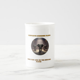 Tasse En Porcelaine Classe de danse des éléphants