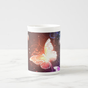 Tasse En Porcelaine Clowing Night Butterflies