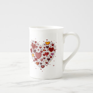 Tasse En Porcelaine Cœurs partout