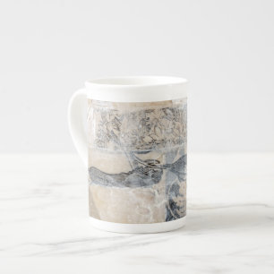 Tasse En Porcelaine Collage de dentelle I