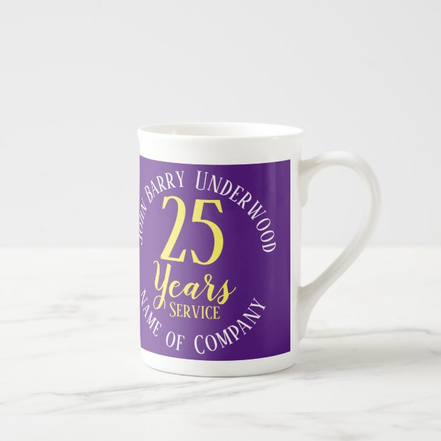 Tasse En Porcelaine Commémoration de la Prime de service long (Droite)