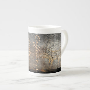 Tasse En Porcelaine Conception de carapace de tortue gaufre du désert