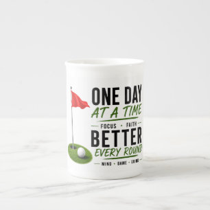 Tasse En Porcelaine Conception de typographie de style de vie de golf