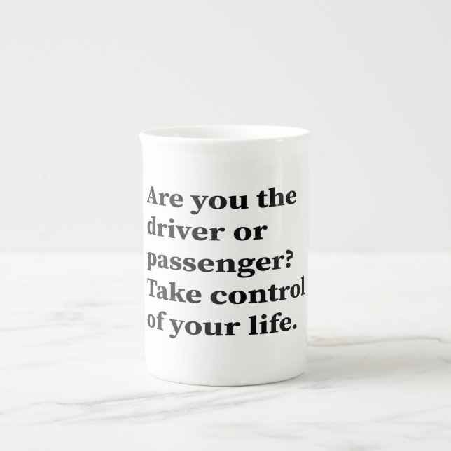 Tasse En Porcelaine Conducteur contre passager ? (Devant)