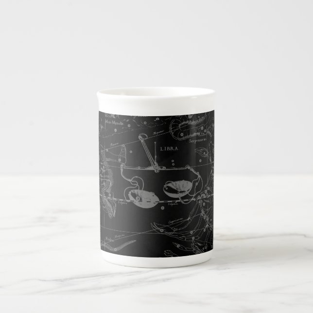 Tasse En Porcelaine Constellation Hevelius de Balance circa 1690 (Devant)