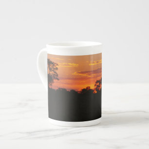 Tasse En Porcelaine Coucher de soleil Acacia
