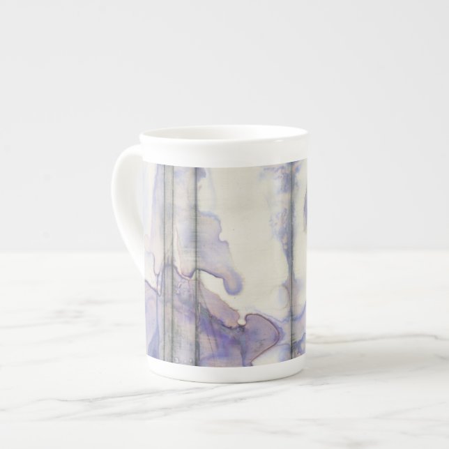 Tasse En Porcelaine Couleur d'aquarelle Violet Free Expression (Devant gauche)