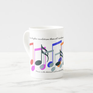 Tasse En Porcelaine Couleur des musiques