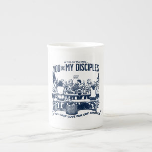 Tasse En Porcelaine Coupe chrétienne moderne avec un verset biblique i