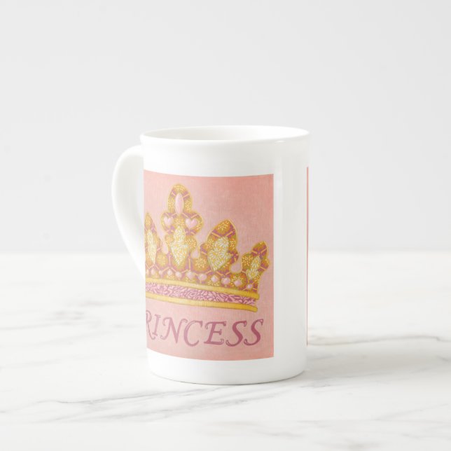 Tasse En Porcelaine Couronne princesse juive par Chariklia Zaris (Devant gauche)