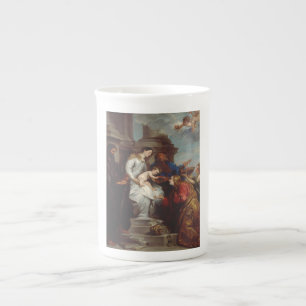 Tasse En Porcelaine Couronnement de sainte Rosalie par Anthony van Dyc