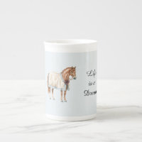 Couverture Bleue Blanche Cheval