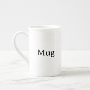 Tasse En Porcelaine Créez Votre Propre Modèle Simple Personnalisé
