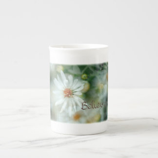 Tasse En Porcelaine Croyez la marguerite