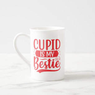 Tasse En Porcelaine cupide est ma bestie