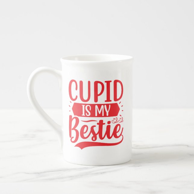 Tasse En Porcelaine cupide est ma bestie