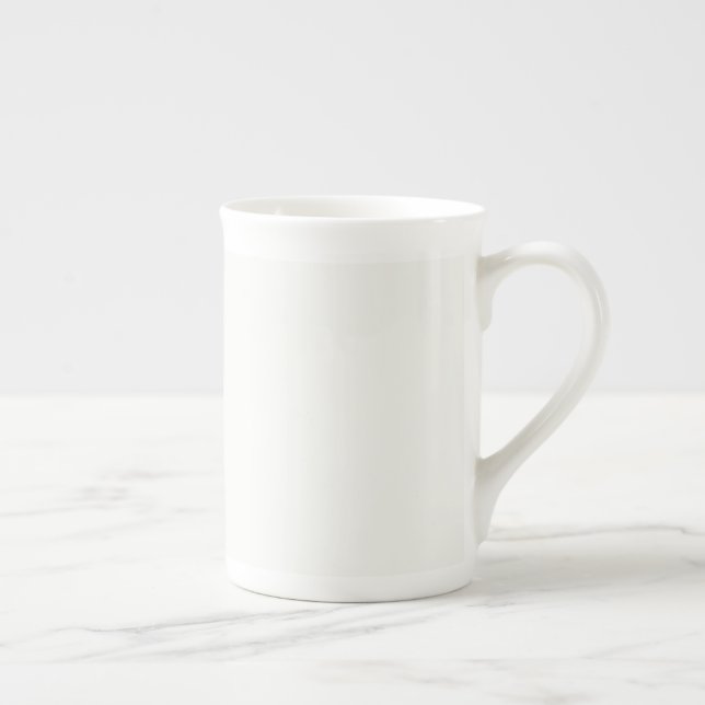 Tasse En Porcelaine CUSTOM blanc classique (Droite)