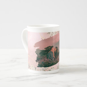 Tasse En Porcelaine Cute Lote You Photo Personnalisée Pour Couple Rose