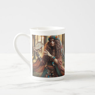 Tasse En Porcelaine dame gitane