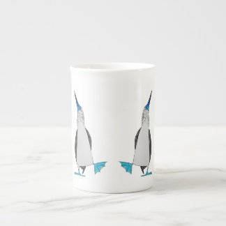 Tasse En Porcelaine Danse de la tasse aux pieds bleue de porcelaine