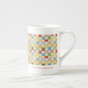 Tasse en porcelaine de Chine CRAZY QUILT Référence