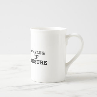 Tasse En Porcelaine Débrancher en cas de doute