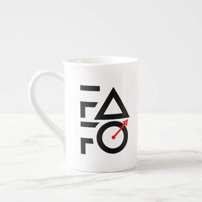 Tasse En Porcelaine Découvrez en vous amusant (Gauche)