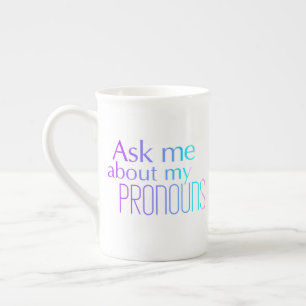 Tasse En Porcelaine Demandez-Moi Mon Pronouns